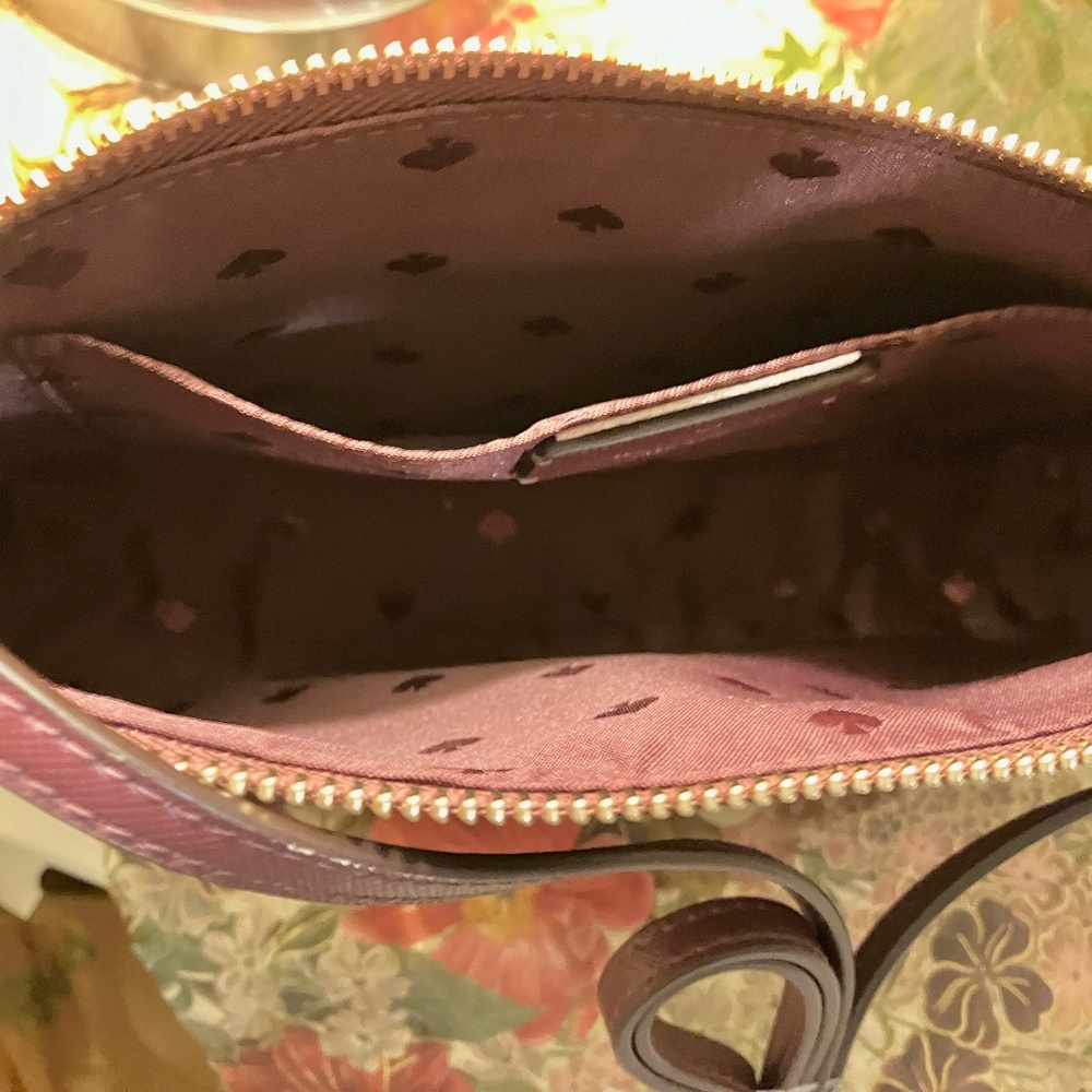 ✨ PRISTINE ✨ Kate Spade Burgundy & Glitter Crossbody - Picture 5 of 8